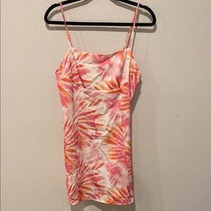 Tie-Dye Spaghetti Strap mini Dress